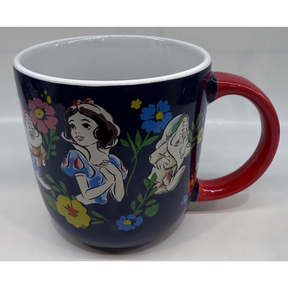 Disney Snow White Floral Mug, New - Picture 1 of 5